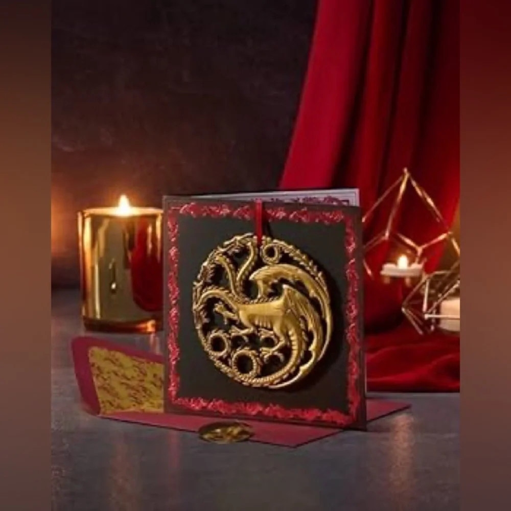 💎SUPER RARE💎🆕Papyrus-Game Of Thrones Large Ornament Card